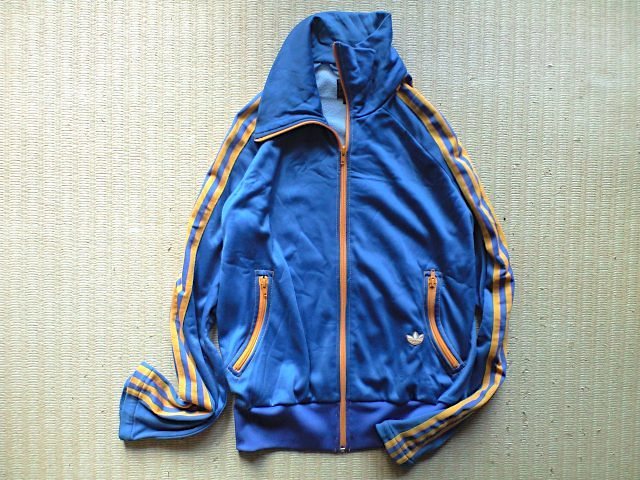 即決 adidas originals 70s 復刻 曲がりポケット ジャージ 青 x 即決 adidas originals 70s 復刻 曲がりポケット ジャージ 青 x