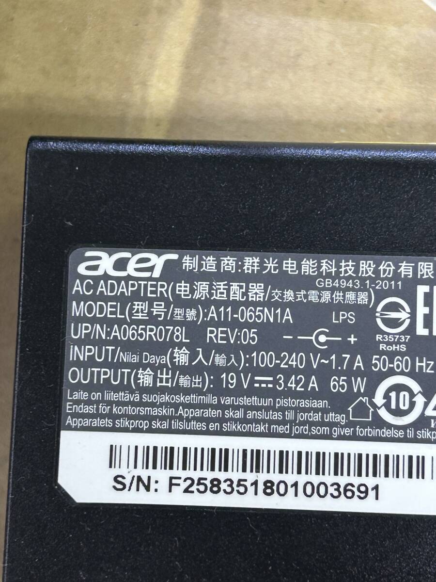 acer ACアダプタ A11-065N1A 19V 3.42A 65W 外径5.5 内径1.8 (1_画像2