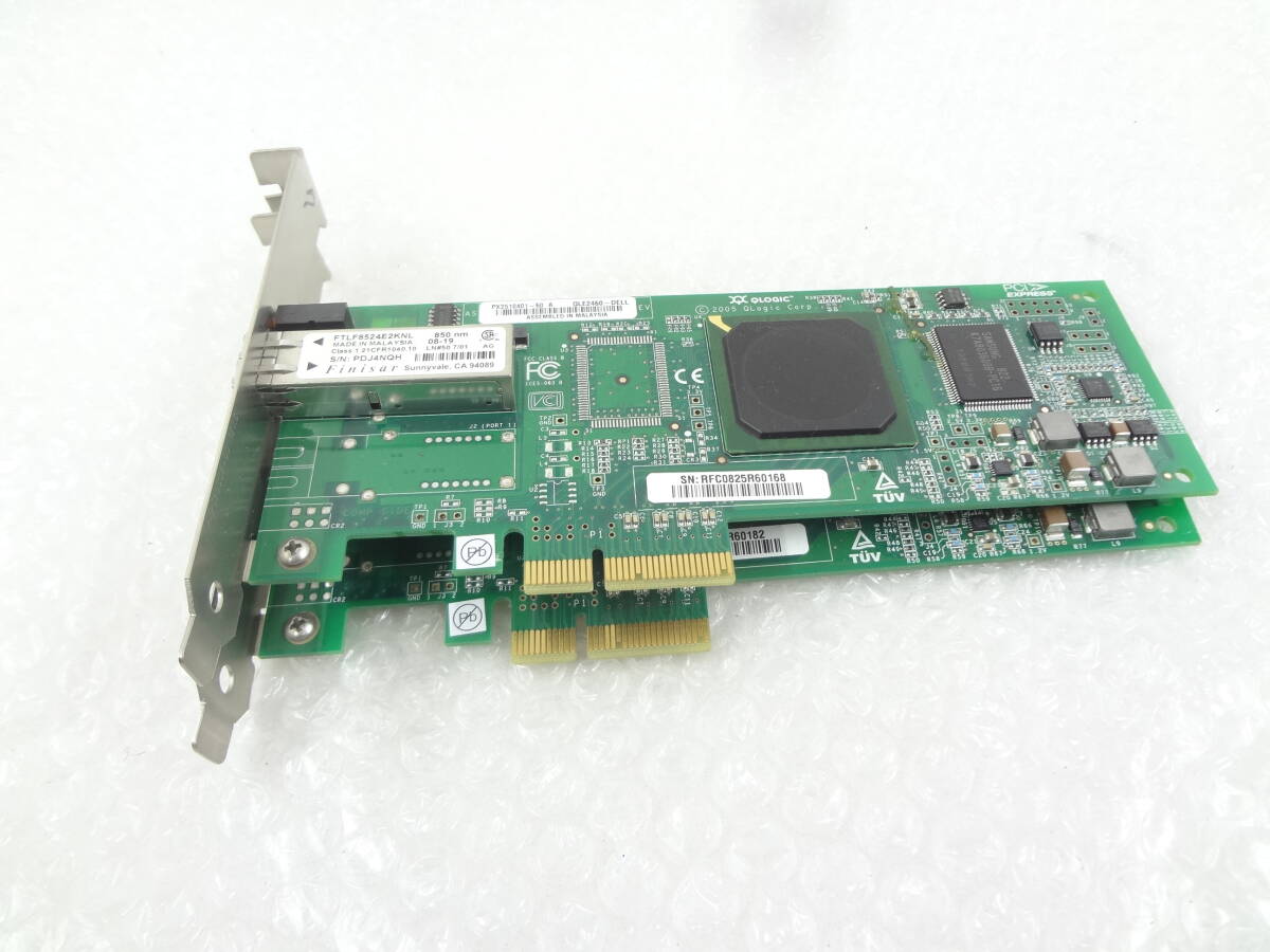 ★DELL　HBAカード　QLE2460-DELL　(Finisar FTLF8524E2KNL)　2個セット★　動作品　_画像1