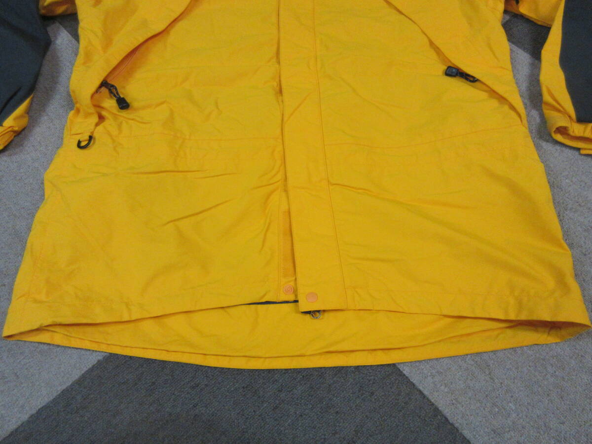 90s montbel GORE-TEX マウンテンジャケット XXL 黄色 黒 シンサレート ゴアテックス パーカ ヴィンテージ モンベル アウトドア キャンプ_画像7
