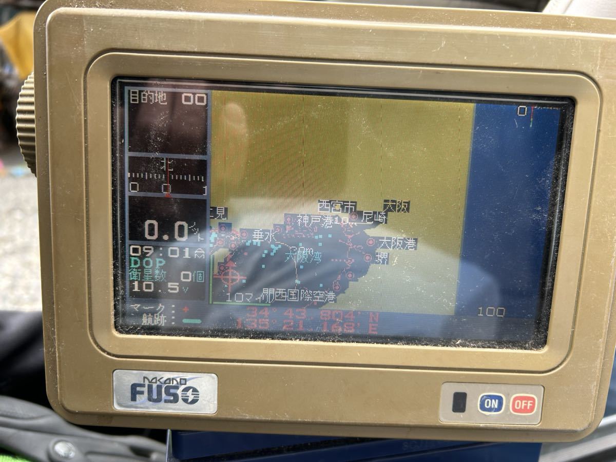 FUSO フソー　GPS魚探　FEG-771 ジャンク扱い　リモコン付　プロッター　送料込み_画像5