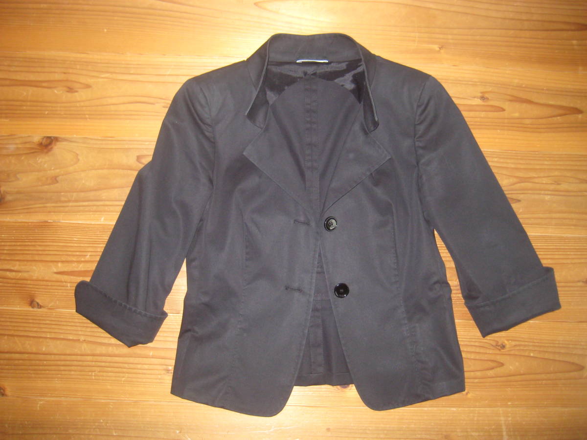 Max Mara マックスマーラ  スタイリッシュジャケット 七分袖ブラック 40 M～Lの画像5