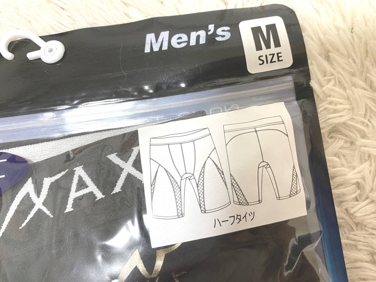  men's M size (75-81): accessory f*AXF[ half tights ] body . stability, balance * recovery - improvement * inner pants : black | yellow green regular price :9,800+ tax 