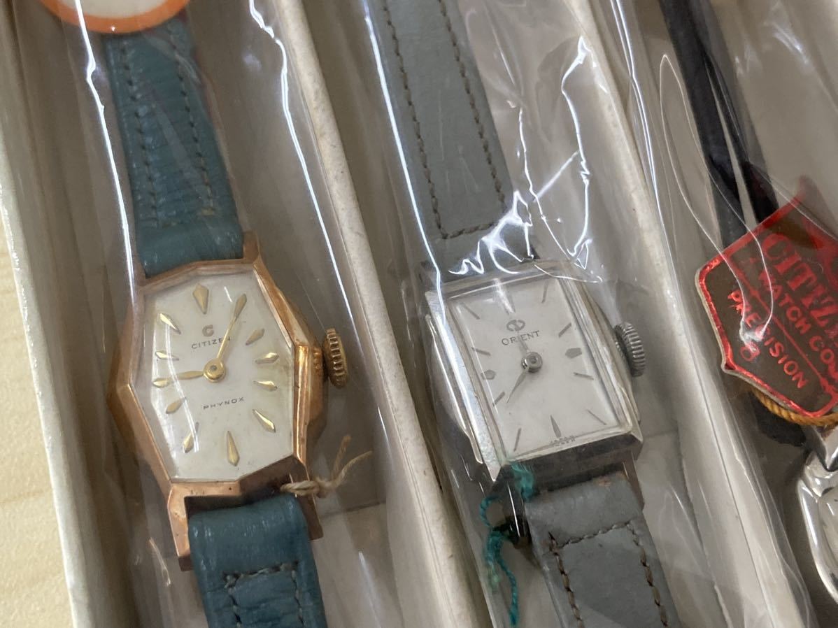 ④ 国産　機械式　手巻き　腕時計　レディース　デッドストック　5本　ビンテージ　アンティーク　CITIZEN ORIENT シチズン　オリエント_画像2