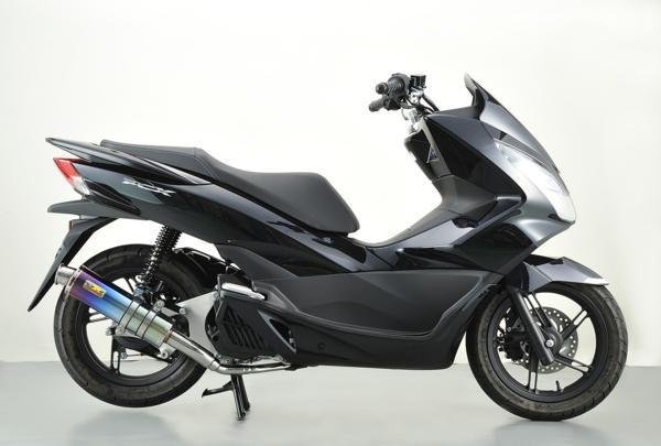 Realize PCX125 PCX150esp バイクマフラー EBJ-JF56 EBJ-JF28後期モデル JBK-KF12 JBK-KF18 22Racing Ti チタン マフラー V-330-009-01