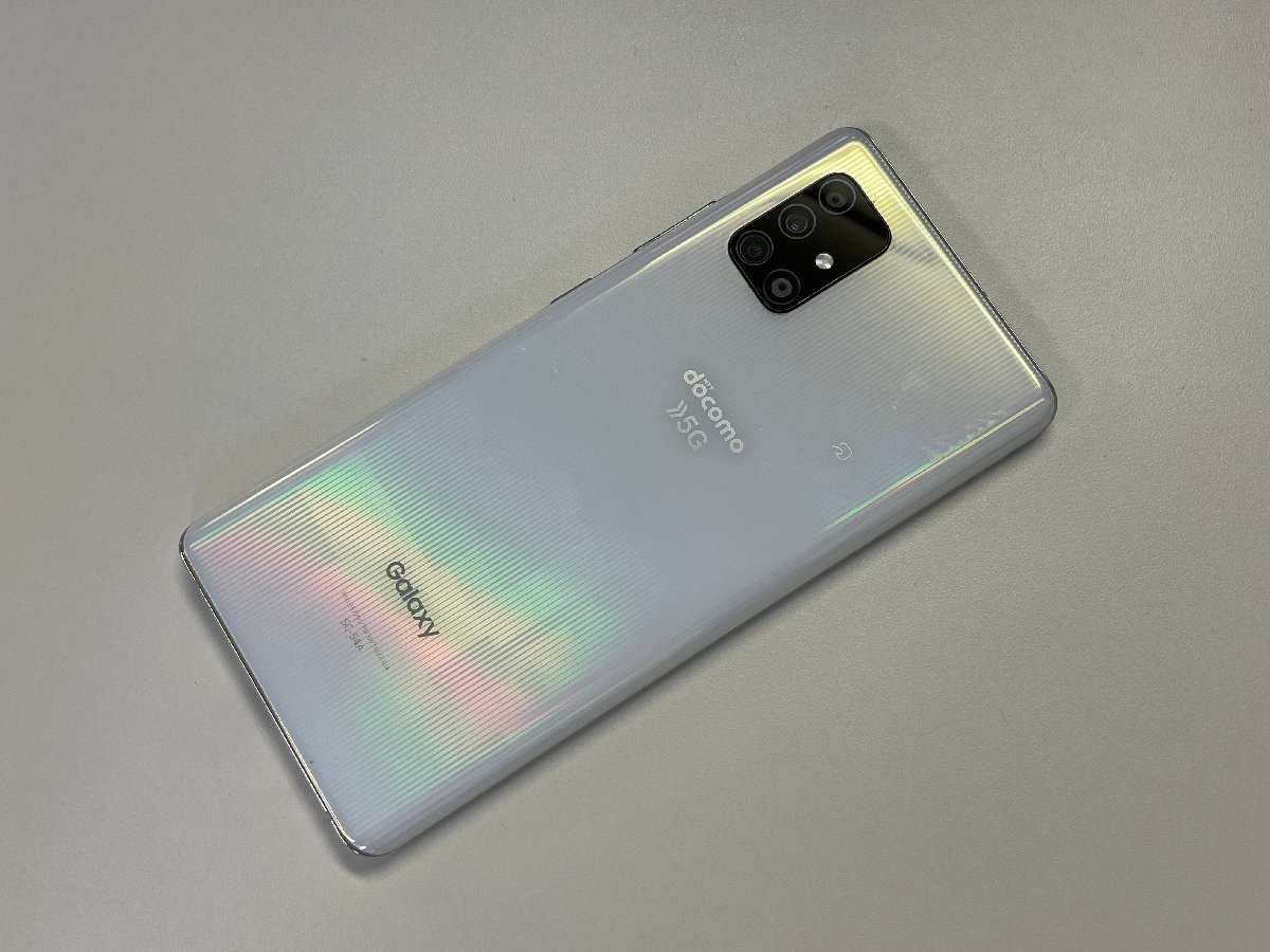 docomo SAMSUNG Galaxy A51 5G SC-54A プリズムブリックスホワイト SIMロック解除済 ジャンク_画像2