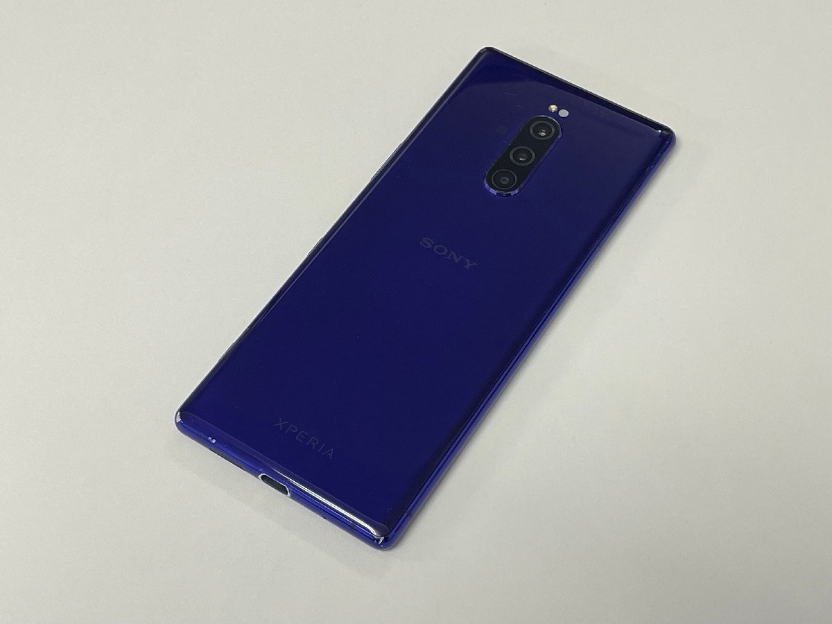 softbank Sony Ericsson Xperia 1 802SO パープル SIMロック解除済_画像2