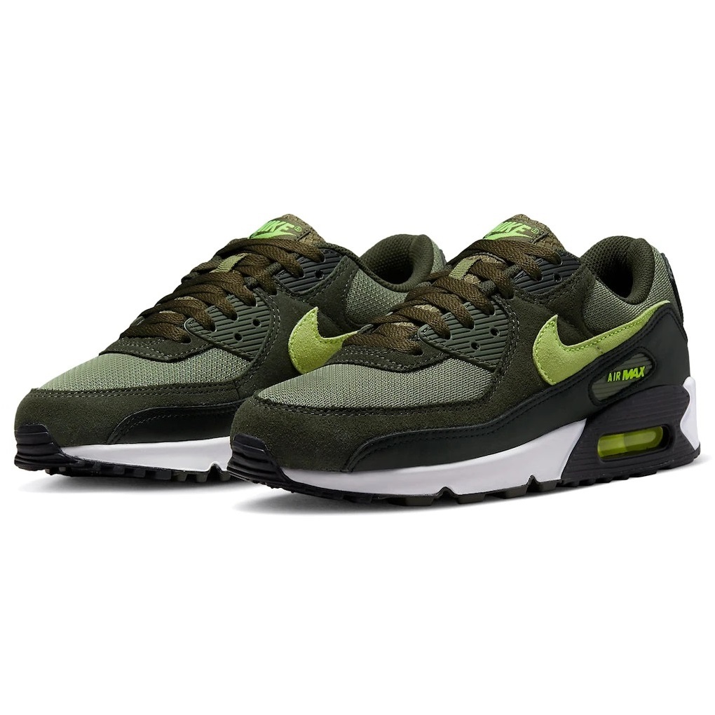 ☆NIKE AIR MAX 90 濃緑/草緑/黄緑/黒 28.0cm ナイキ エア マックス 90 DQ4071-200_画像1