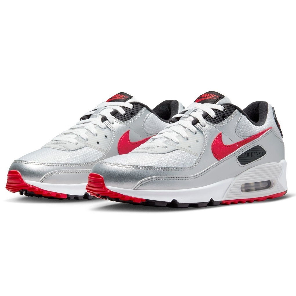 ☆NIKE AIR MAX 90 薄灰/銀/赤/黒 27.0cm ナイキ エア マックス 90 DX4233-001_画像1