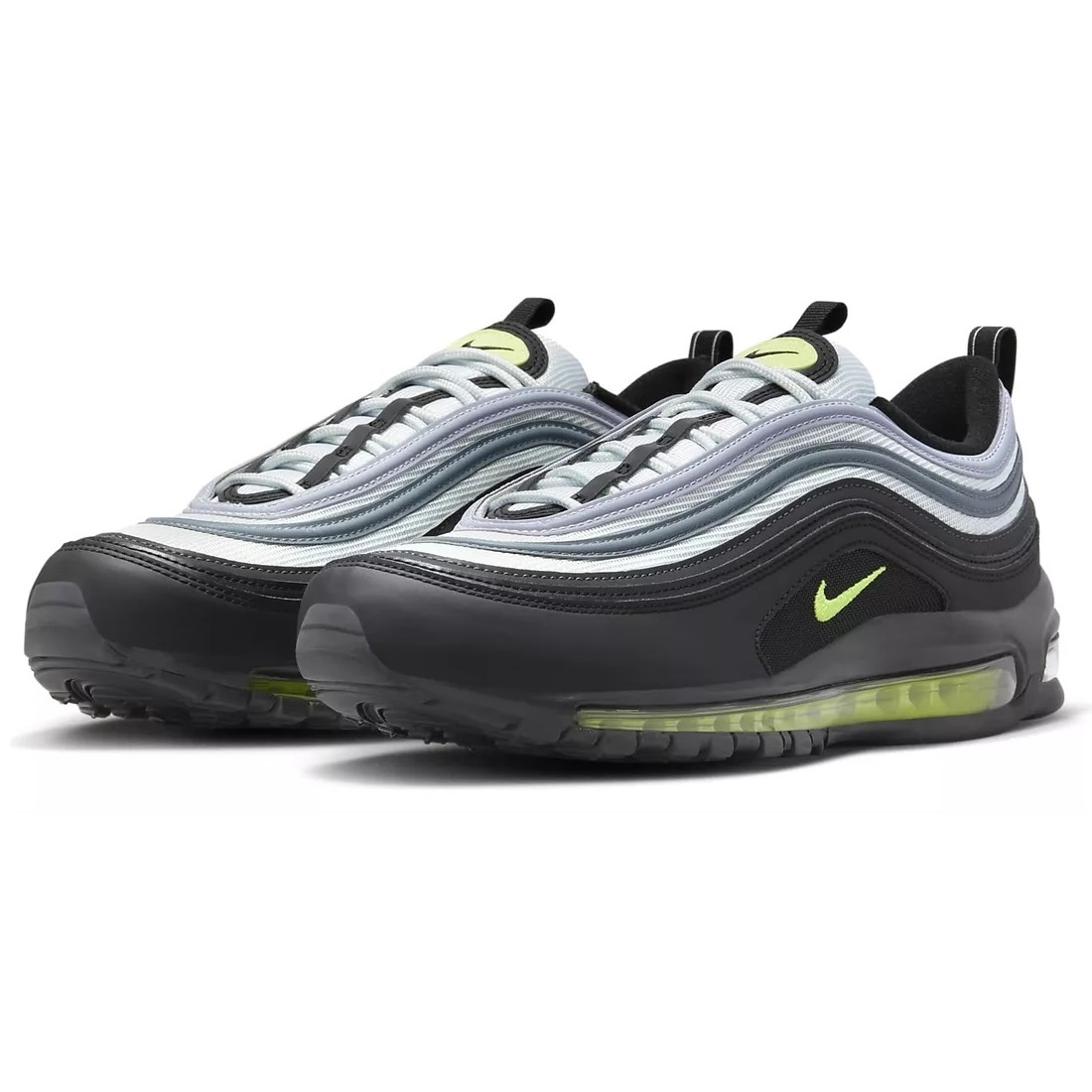 ☆NIKE AIR MAX 97 灰/濃灰/黒/蛍光黄 28.0cm ナイキ エア マックス 97 グラデーション 95カラ— DX4235-001_画像1