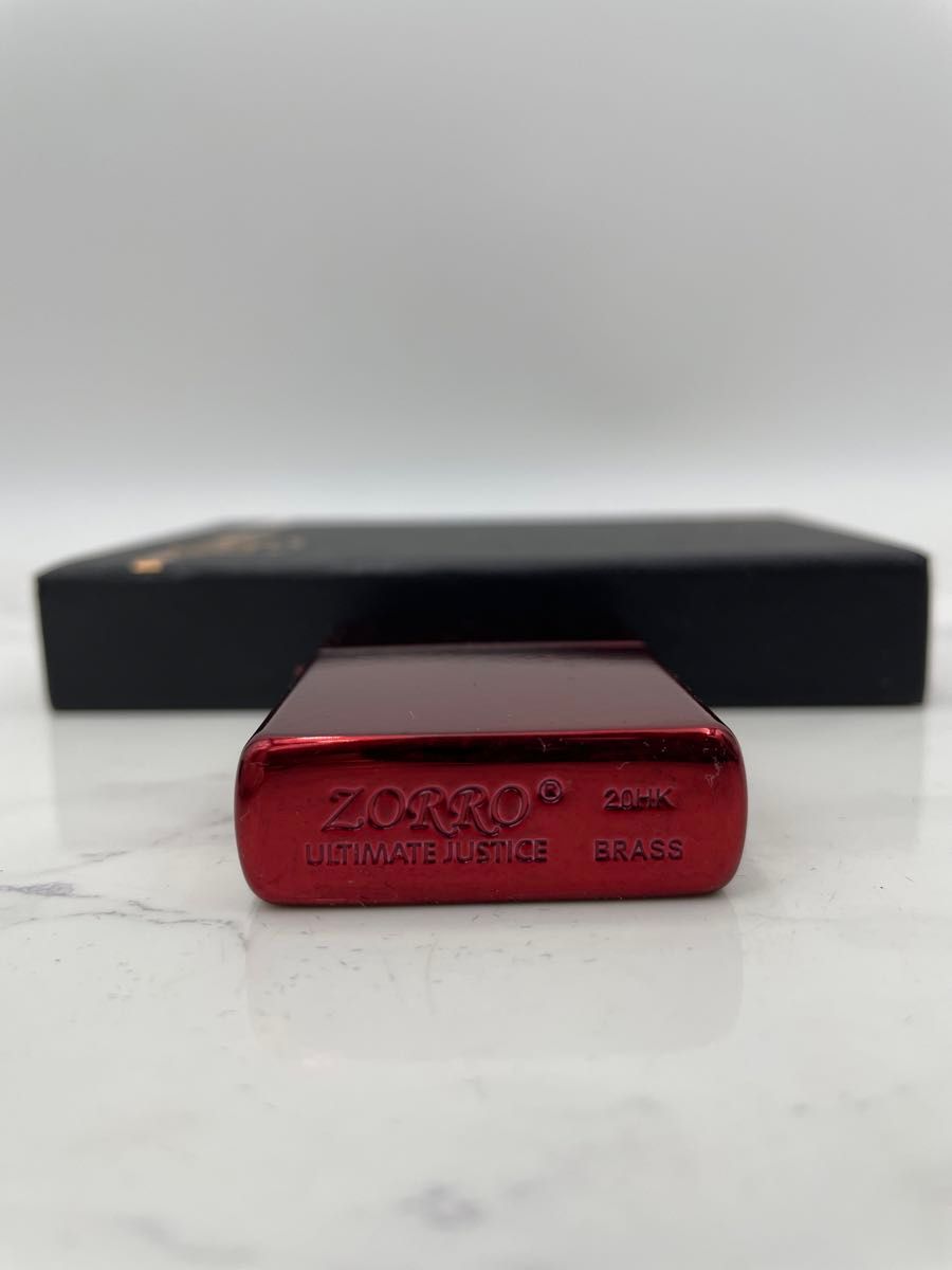 ZORRO ゾロ　ヴィンテージ風　オイルライター　数量限定！　高品質　レッド　無地　即日発送