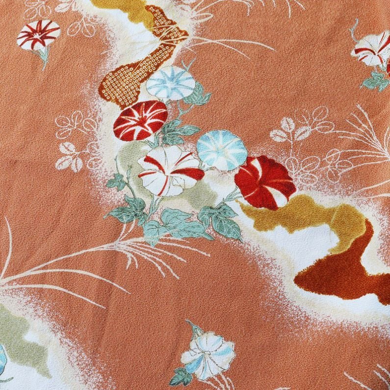  редкий Kaneko Isao KANEKO ISAO.. мир рисунок цветочный принт принт длинный One-piece / orange Brown maxi платье [2400013720236]