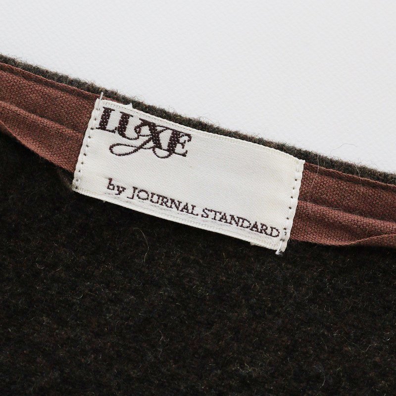 ジャーナルスタンダード ラックス JOURNAL STANDARD LUXE ウールリネン長袖プルオーバー/ブラウン トップス 長袖【2400013714181】_画像6