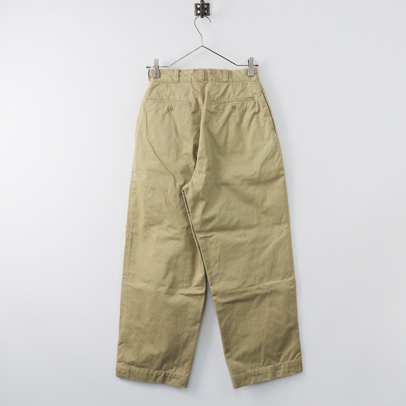 2020AW リノ LENO WIDE CHINO TROUSERS ワイドチノトラウザーズ 28/ベージュ ロングパンツ コットン 【2400013721226】_画像3