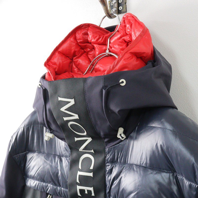 希少 人気アイテム JPタグ 2018SS モンクレール キス コラボ MONCLER × KITH PARRACHEE ダウンジャケット T3/ネイビー 【2400013052412】_画像4