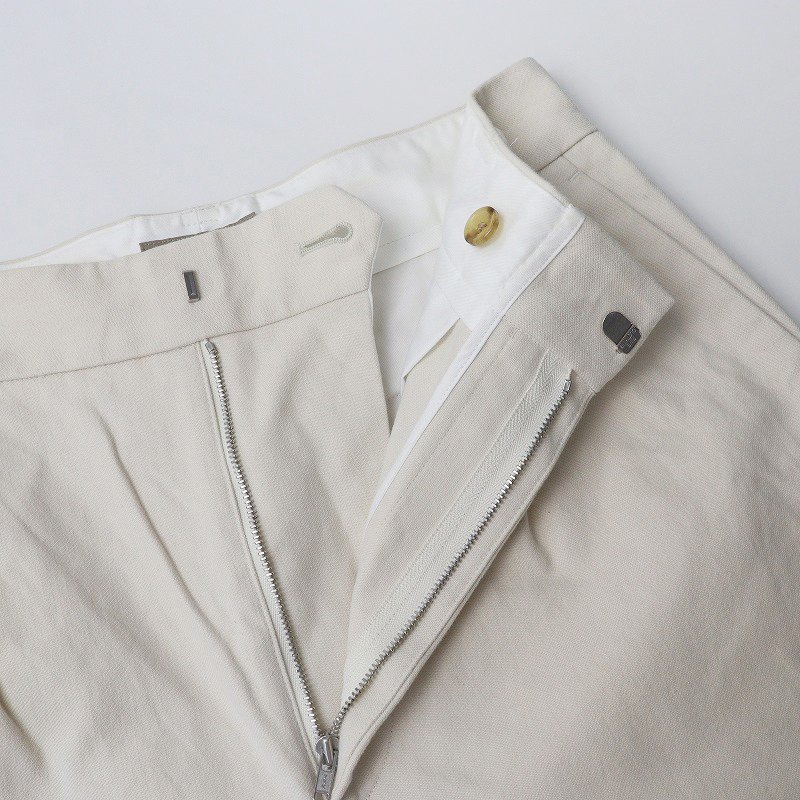 2020AW マーガレットハウエル MARGARET HOWELL WASHED COTTON TWILL ウォッシュド コットン パンツ 1/アイボリー【2400013716758】_画像5