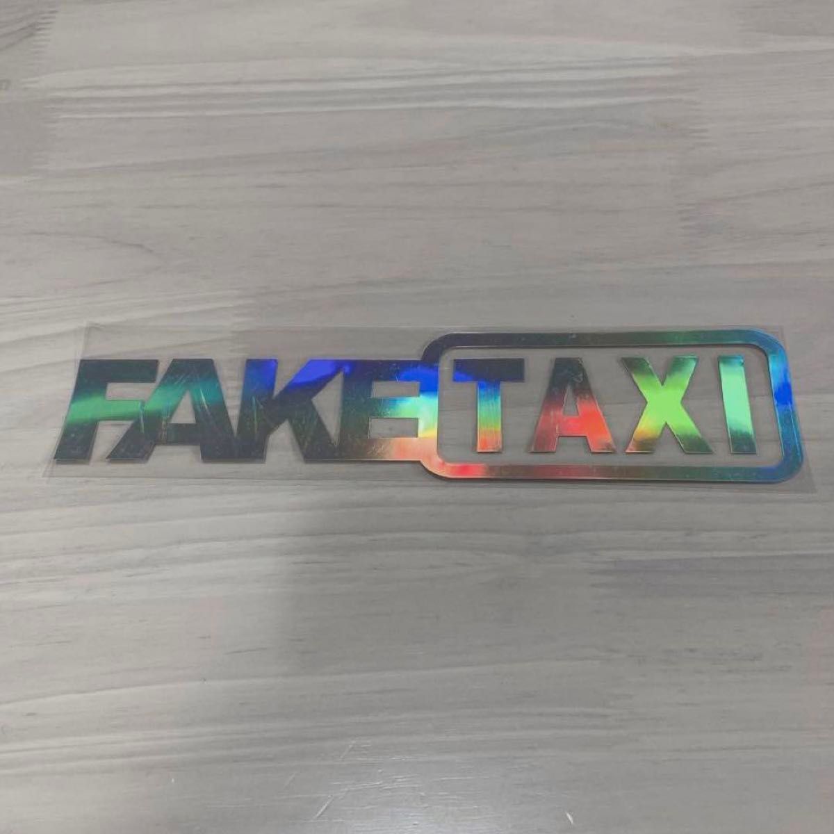 面白い車の自動車ステッカー FakeTaxi 3枚 ステッカー