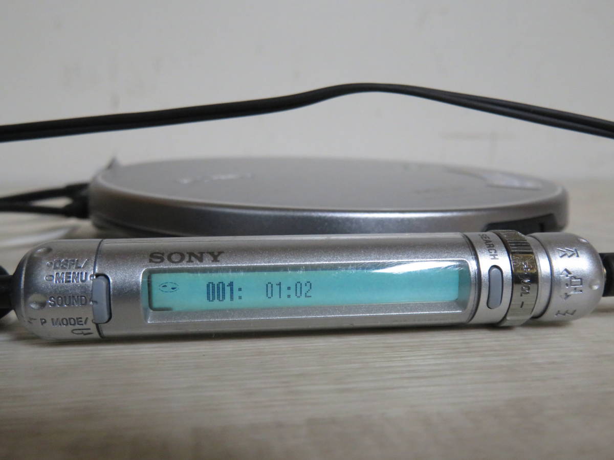 美品! SONY CD WALKMAN D-NE830 ポータブルCDプレーヤー ACアダプター/リモコン/外付け電池ケース付き 動作確認済み _画像6