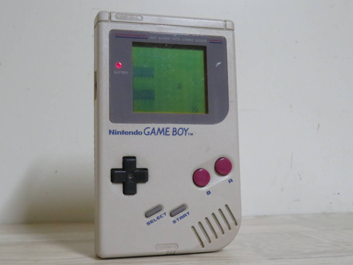 任天堂 ゲームボーイ GAME BOY AGB-001×1台 / DMG-01×1台 計2台 + 通信ケーブル/カードeリーダー/ソフト×5本付き まとめ売り _画像3