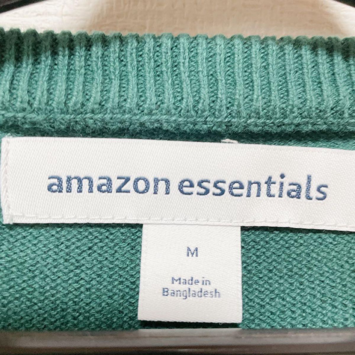 在庫限り　【Amazon Essentials】セーター ソフトタッチ メンズL グリーン