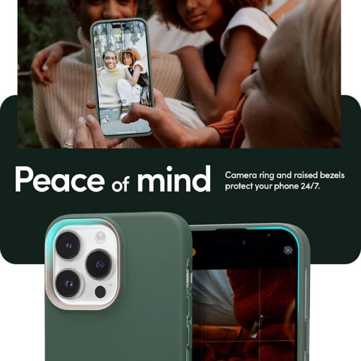 在庫限り　Spigen iPhone14ProMax 用 ケースMagSafe対応  グリーン