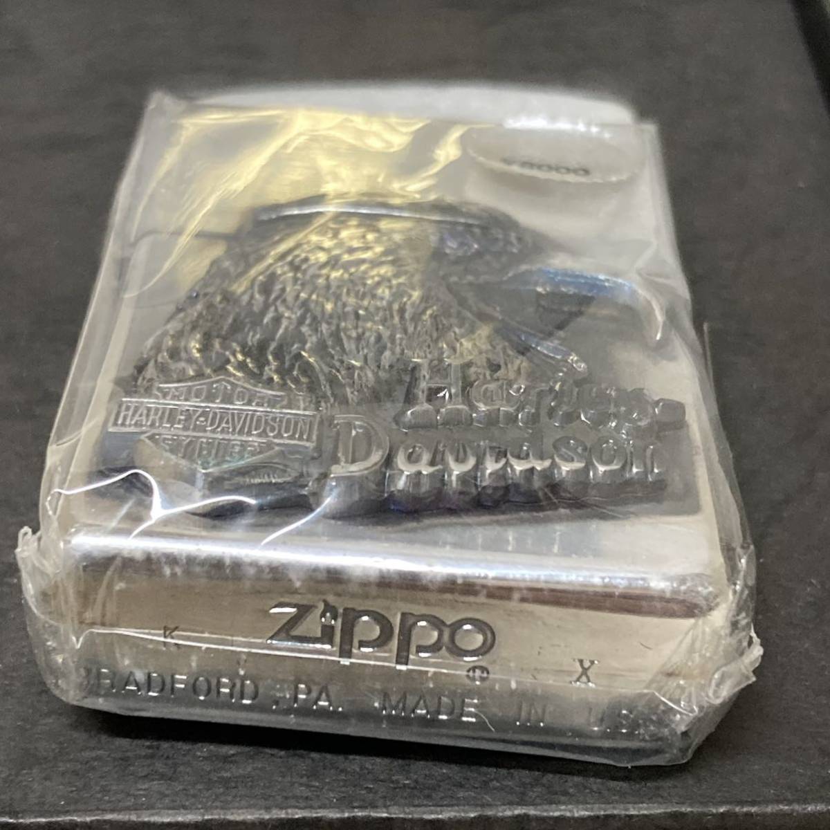 【未使用未着火】ジッポー☆94☆X☆ZIPPO☆HARLEY-DAVIDSON☆ハーレーダビッドソン☆ビッグメタル☆1994年製造☆シルバー色_画像2