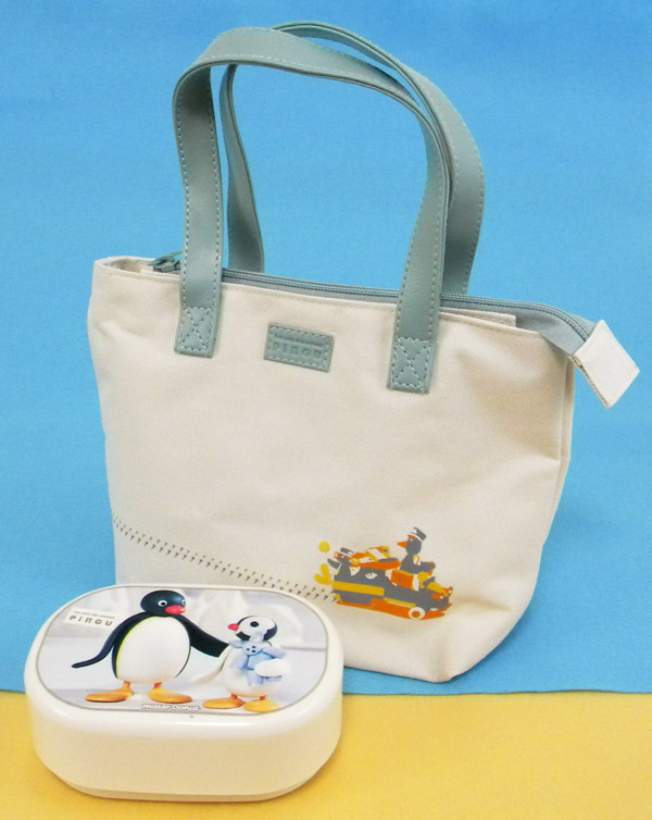 * Mister Donut * PINGU Pingu / two -step type lunch box & lunch bag [2 point set ]