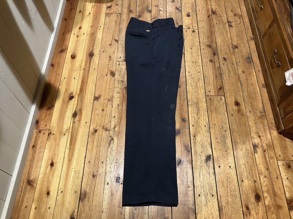 Dickies 874 USA輸入　w30 ネイビー　100円スタート　売り切り　ワークパンツ　チノパン　古着　定番　ストレート_画像8