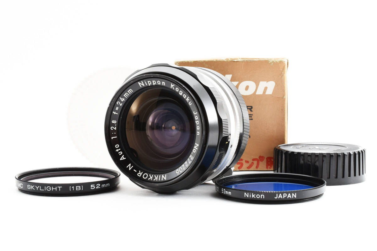 3286 【良品】 Nikon Nikkor N Auto 24mm F/2.8 Wide Angle Non Ai Lens ニコン MF単焦点レンズ 0201
