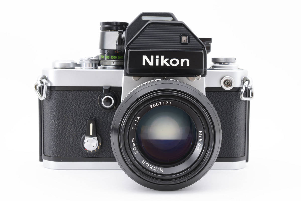 3312 【良品】 Nikon F2 Photomic S Film Camera non-Ai 50mm f1.4 MD-2 ニコン MFフィルムカメラ MF単焦点レンズ 0204の画像3