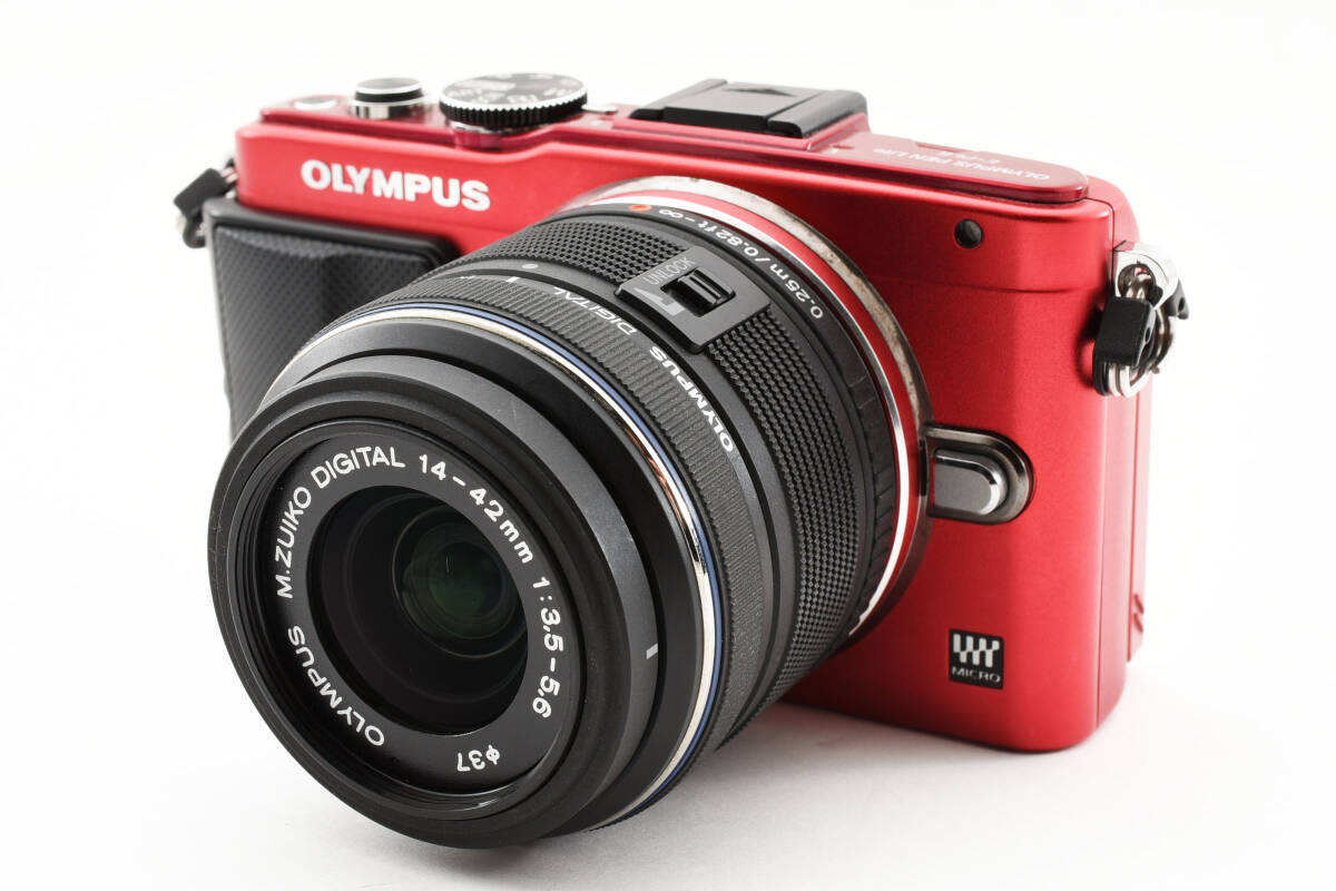 3395 【良品】 OLYMPUS PEN Lite E-PL6 DSLR Camera +14-42mm II Lens オリンパス デジタル一眼レフカメラ AFズームレンズ 0229_画像2