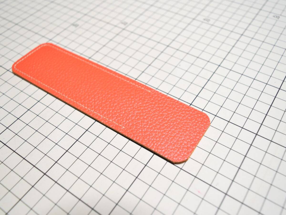  leather * original leather pen case holder independent cow leather 1 pcs for 14g H orange series orange color 
