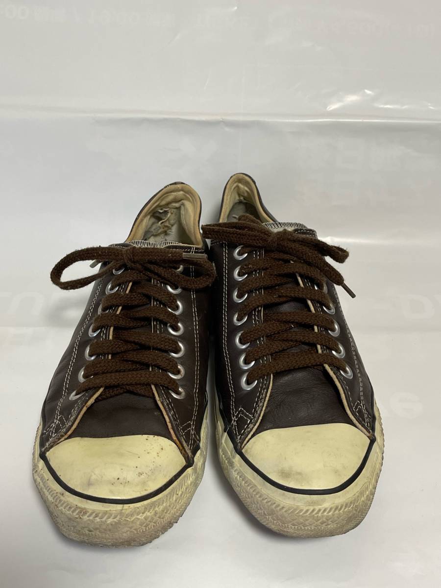 貴重! 90s オリジナル CONVERSE コンバース ALL STAR オールスター レザー 革 USA製 US 8 1/2 27センチ NIRVANA カート・コバーン_画像2