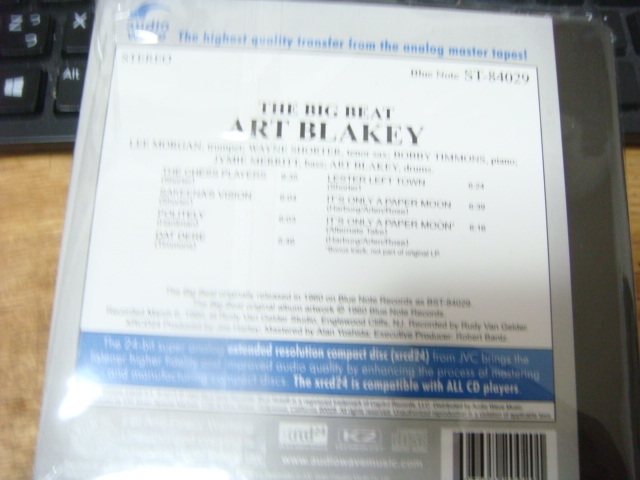 ART BLAKEY & THE JAZZ MESSENGERS THE BIG BEAT BLUE NOTE XRCD 24 cd LEE MORGAN WAYNE SHORTER アート ブレイキー ザ ビッグ ビート_画像2