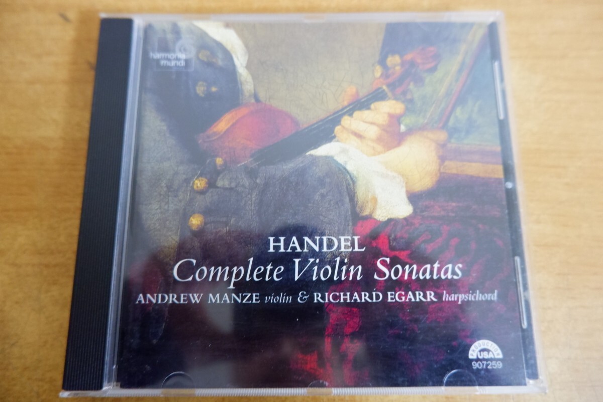 CDk-4928 Handel, Andrew Manze & Richard Egarr Complete Violin Sonatas_画像1