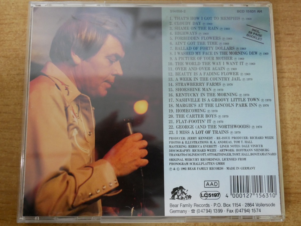 CDk-4573 Tom T. Hall / Ballad Of Forty Dollars/Homecoming_画像2