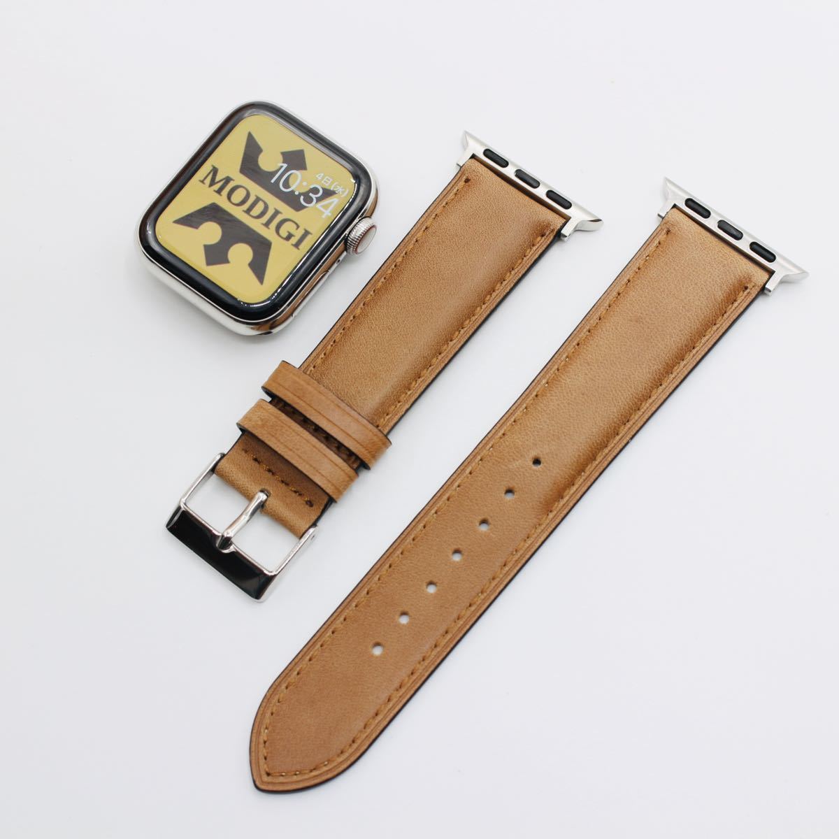 Modigi Apple Watch レザー革 皮 上質 アップルウォッチ ベルト 本革 40 44 45 49