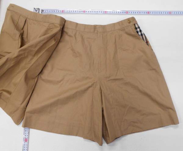 BURBERRY バーバリー 巻きスカート キュロット パンツ L-Largeサイズ ベージュ 【ス539】_画像5