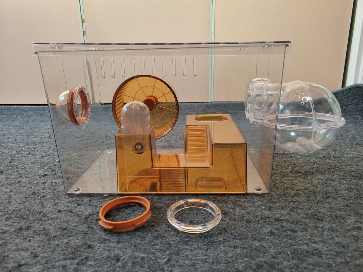 [ unused ] hamster cage transparent construction type ①