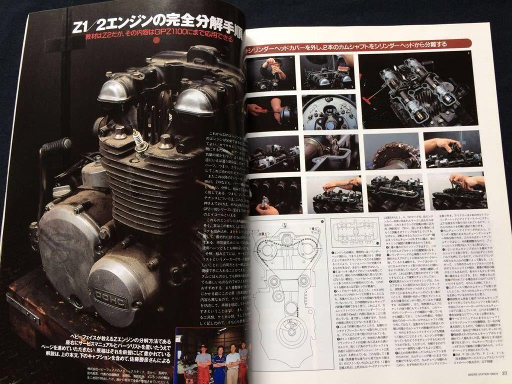  including postage Z2/Z1 engine complete disassembly maintenance overhaul maintenance Kawasaki air cooling Z1-R Z1000MK2 Z1000J Z1000R GPZ1100 KZ BIKERS STATION