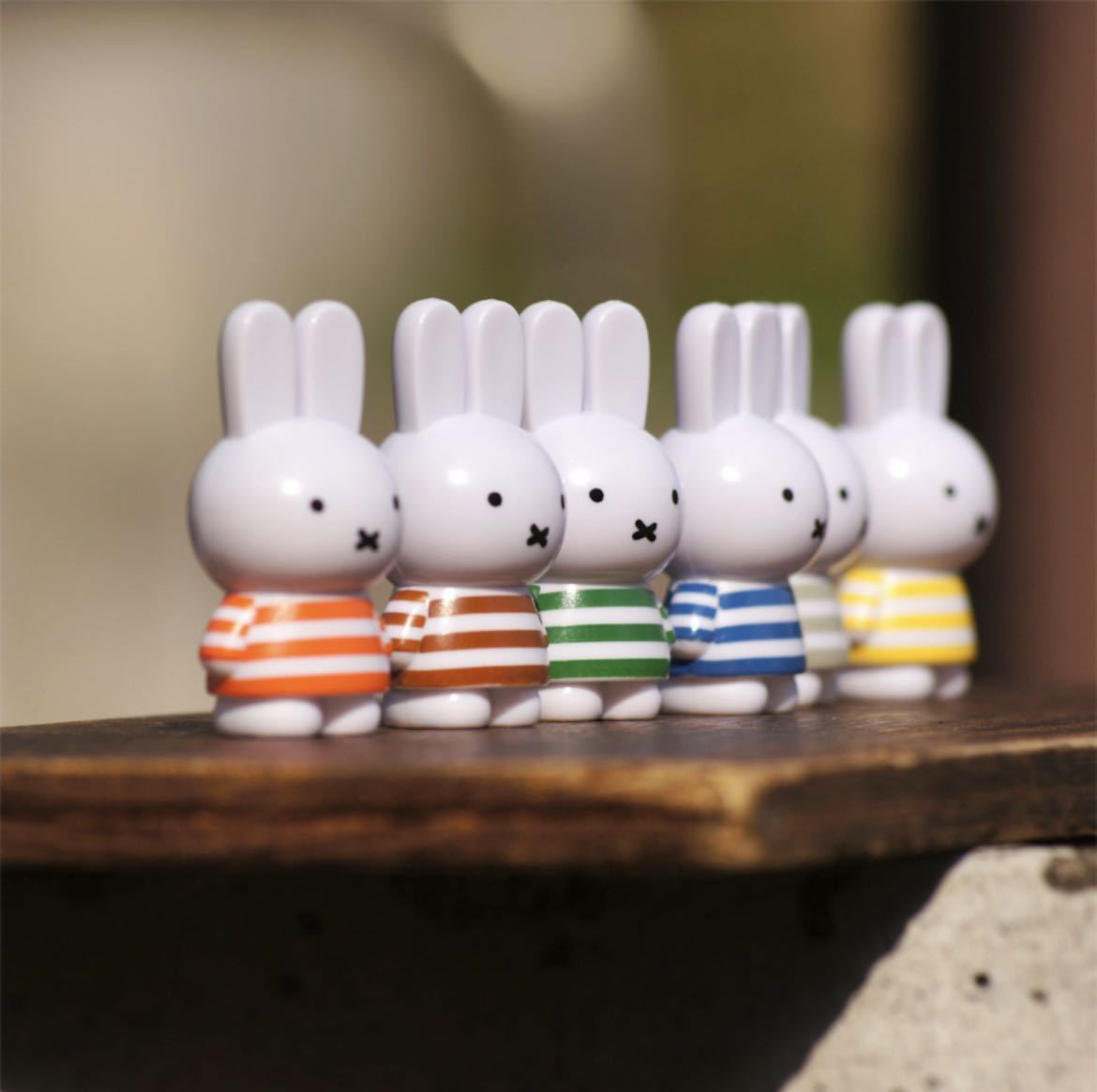 新品 miffy ミッフィー テトラフィビッツ 24個セット ボーダー 花柄 全24種 コンプリート マスコット フィギュア 可愛い 身長約4.5cm_画像9