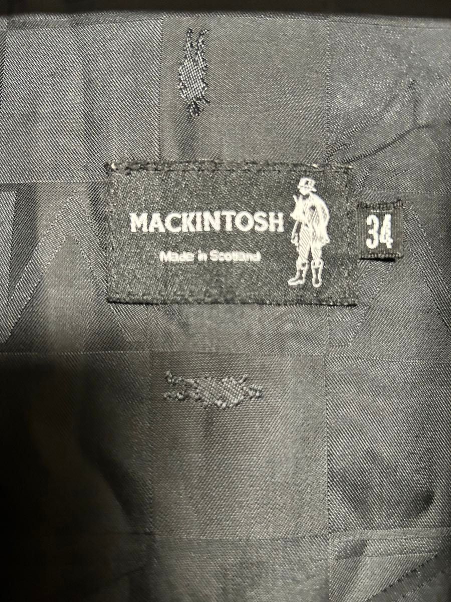 マッキントッシュ MACKINTOSH Made in Scotland スプリングコート　ブラック