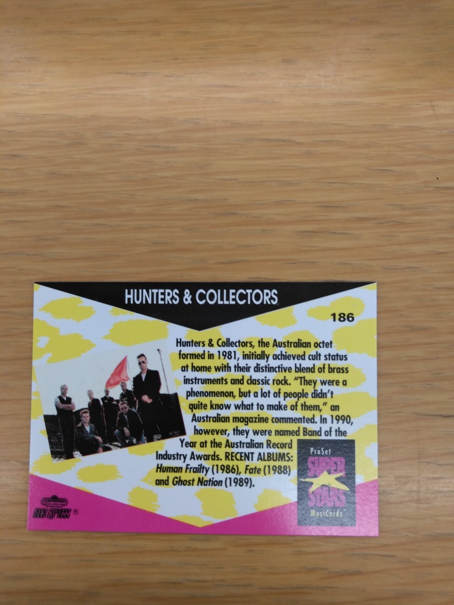 pro set super stars muricards music cards 186 hanters＆collectors トレカ ハンター コレクターズ_画像2