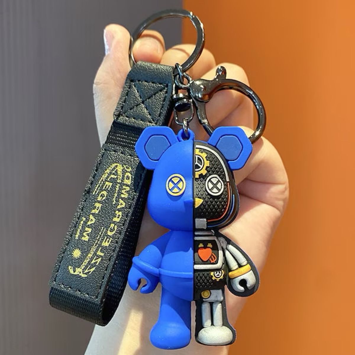 ベアブリックキーホルダー ブルー キーホルダー キーリング 新品 ベアブリックキーホルダー ブルー キーホルダー キーリング 新品