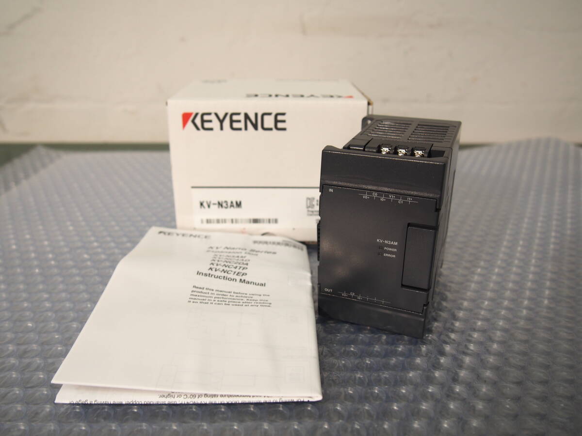 ☆【1H0223-31】 ほぼ新品 KEYENCE キーエンス アナログ入出力ユニット KV-N3AM 動作保証_画像1