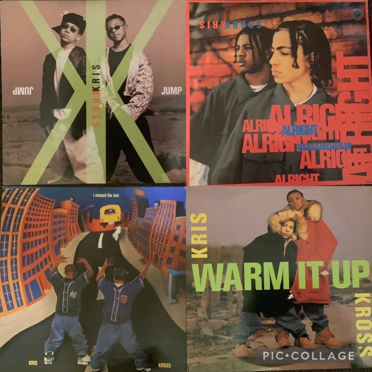 KRIS KROSS 12inch single 4枚セット/ JUMP / i missed the bus / ALRIGHT .JUNP ft SUPERCAT/ WARM IT UP / US盤　HOLLAND盤_画像1