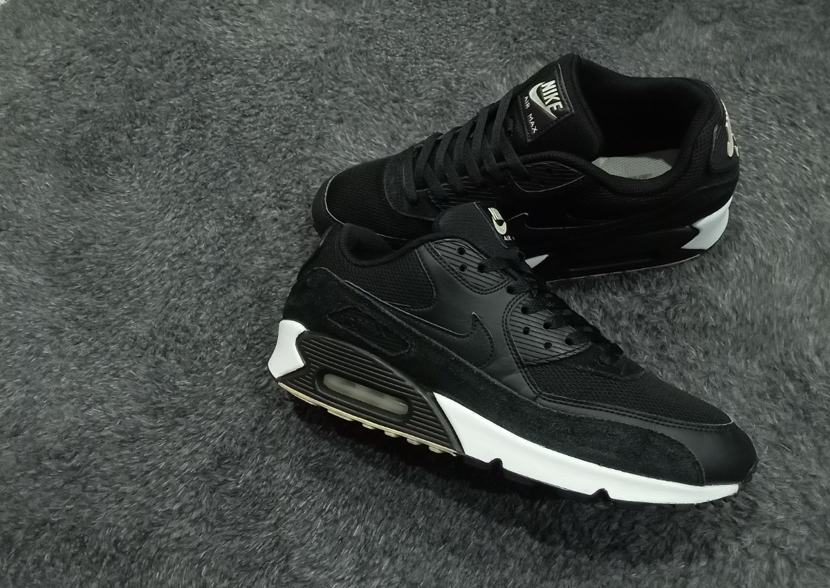 5L25【特価/Used/入手困難】NIKE AIR MAX 90 ESSENTIAL BLACK/BLACK-WHITE/Jordan sb force atmos AIRMAX dunk acg supreme 1 2 4 95 97_画像6