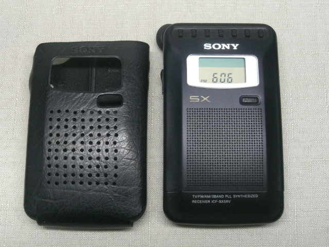 SONY ICF-SX5RV AM/FMポケットラジオ　日本製　中古動作品_画像2