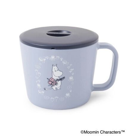 ★☆送料350円可 箱入ワンズテラスMOOMIN ムーミン みそ汁スープメーカー480ml蓋付き抗菌加工マグカップ日本製 定価1980円を新品未使用品_画像3