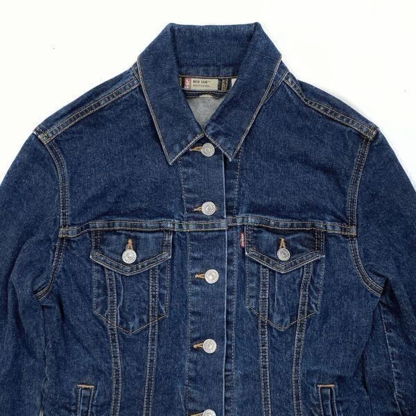 Levi's RED TAB USA製 デニムジャケット レディースM 【a0139】_画像2